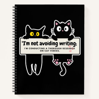 I'm not avoiding writing: Writer's Comic Strip Notebook