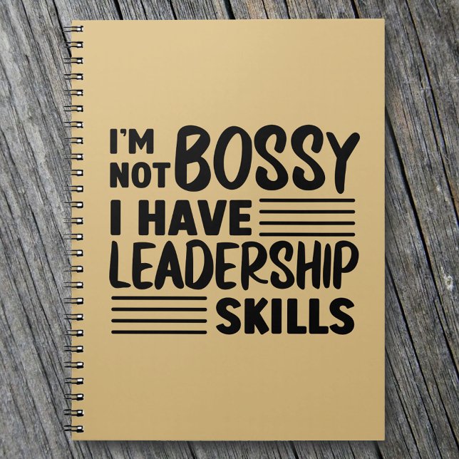 I'm Not Bossy Funny Quote Office Notebook (Creator Uploaded)