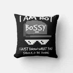Im Not Bossy I Just Know What You Should Be Doing Throw Pillow