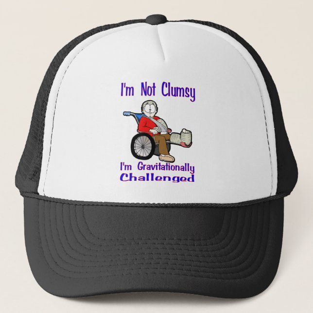 I'm Not Clumsy Trucker Hat (Front)