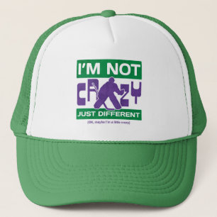 I'm Not Crazy, Funny Hockey Goalie Hat