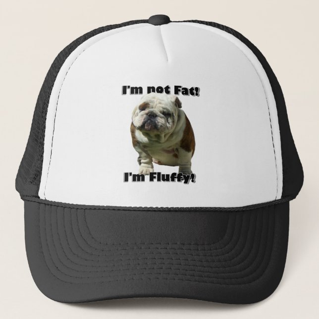 I'm not fat Bulldog baseball hat (Front)