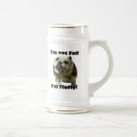 I'm not fat bulldog beer stein