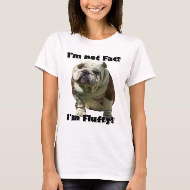 I'm not fat Bulldog tank top (Front)