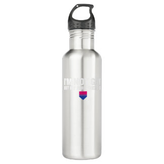_I'm Not Gay But My Girlfriend Is_ Bisexual Pride  710 Ml Water Bottle