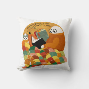 I'm not Ghosting you, I'm just cosy Throw Pillow