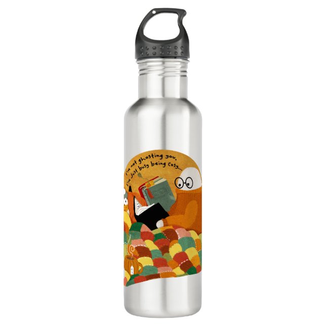 I'm not Ghosting you, I'm just cozy 710 Ml Water Bottle (Front)