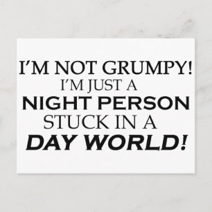 IM NOT GRUMPY POSTCARD