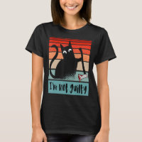 I'm not guilty Innocent Cat with bloody axe  Hallo