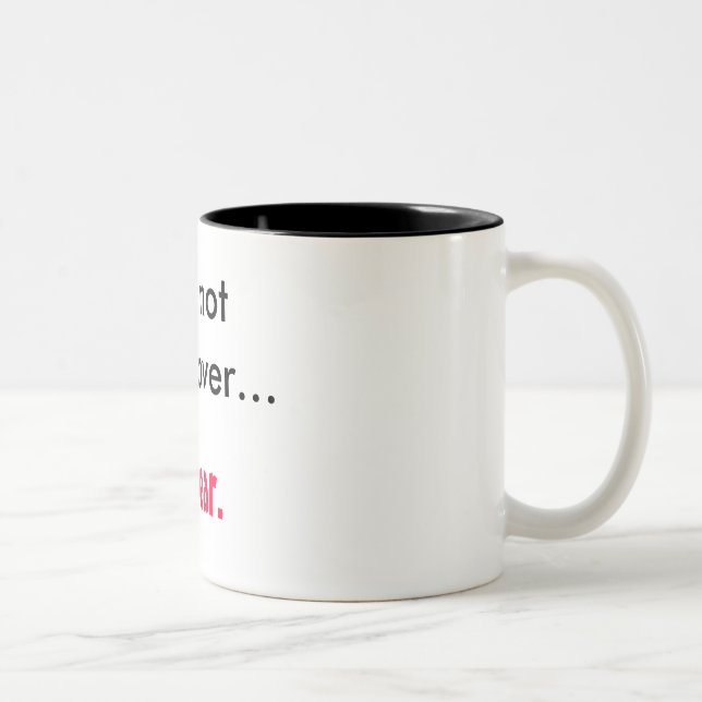 I'm not hungover... , I Swear. Two-Tone Coffee Mug (Right)