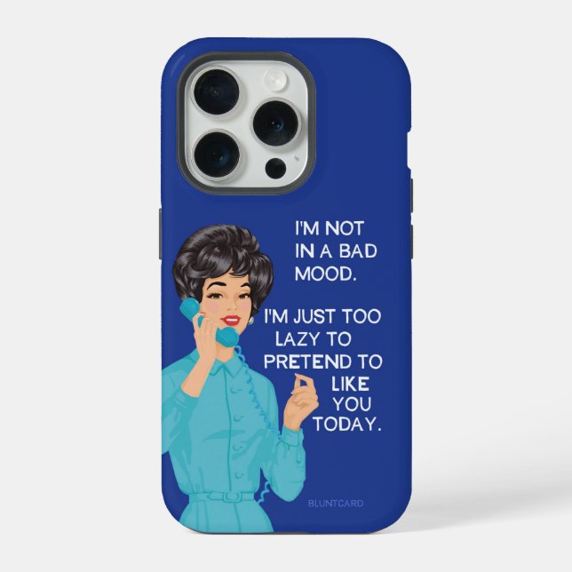 I'm not in a bad mood. iPhone case (Back)
