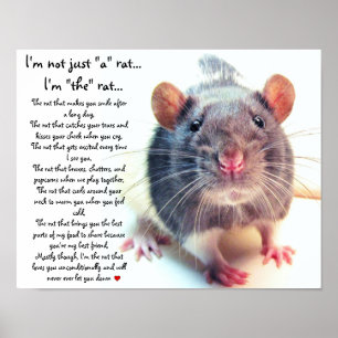 I'm Not Just "a" Rat Poster