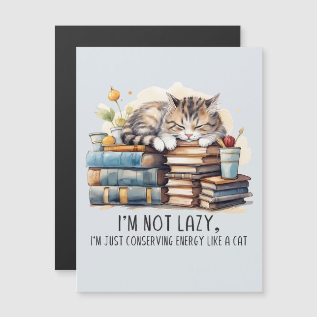 I'm Not Lazy Cute Cat (Front/Back)