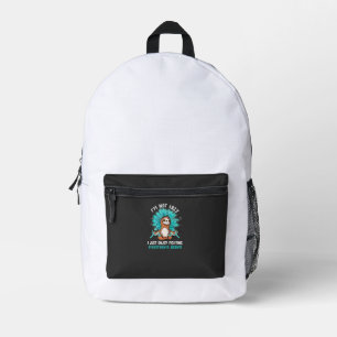 I'm Not Lazy I Just Enjoy Fighting Myasthenia Grav Printed Backpack