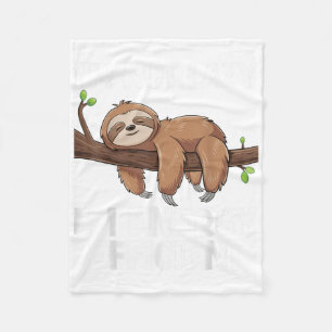 Im Not Lazy Im Energy Efficient Sloth Fleece Blanket