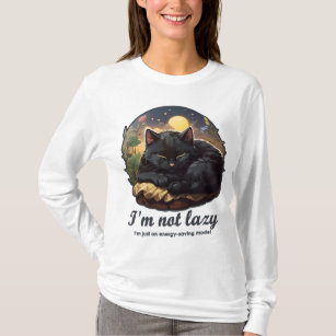 I'm not lazy I'm just on energy-saving mode! - Cat T-Shirt