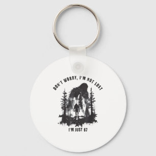 I'm Not Lost I'm Just 67 Meme Keychain
