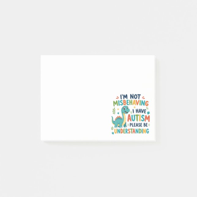 I'm not misbehaving I have autism Post-it Notes (Front)