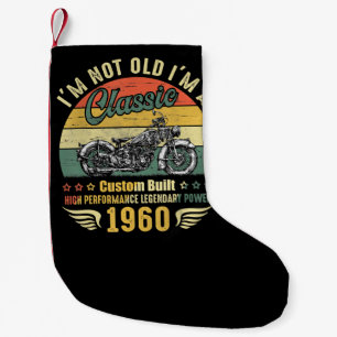 Im Not Old Im A Motorcycle Funny Art Gift Small Christmas Stocking