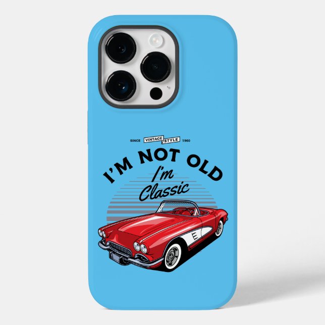 I'm not Old I'm Classic! Corvette 1961 Case-Mate iPhone Case (Back)