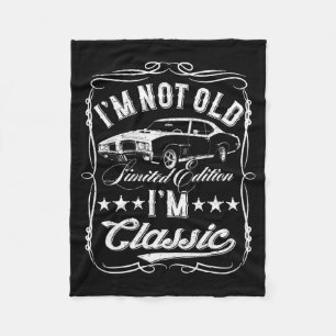 I'm Not Old I'm Clic Funny Car Vintage Mens &amp;  Fleece Blanket
