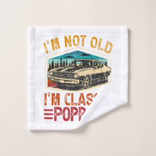 I'M Not Old I'M Poppop Grandpa Wash Cloth