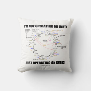I'm Not Operating On Empty Just Operating On Krebs Throw Pillow