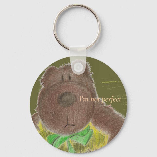 I'm not perfect Keychain (Front)