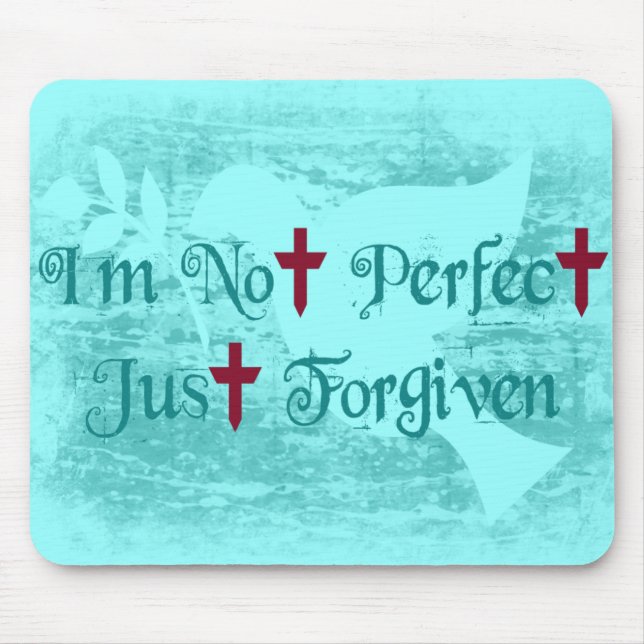 I'm Not Perfect Mouse Pad (Front)