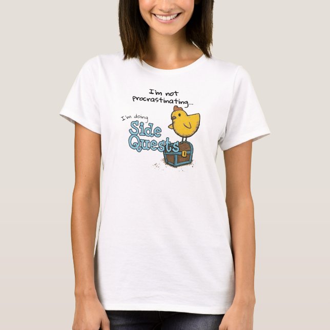 I'm Not Procrastinating I'm Doing Side Quests (BC) T-Shirt (Front)