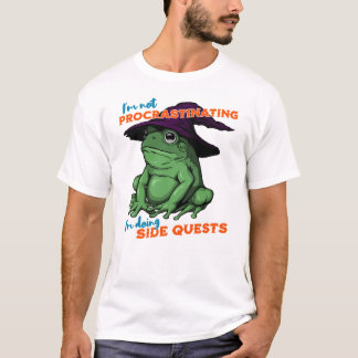 I'm Not Procrastinating I'm Doing Side Quests Frog T-Shirt