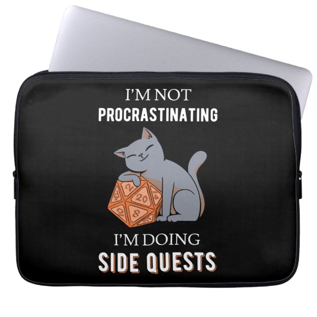 I'm Not Procrastinating I'm Doing Side Quests III Laptop Sleeve (Front)