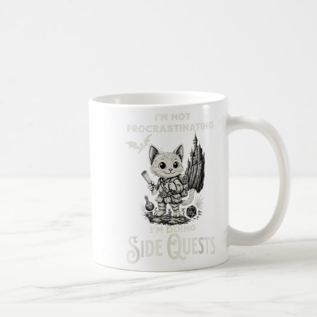 I'm Not Procrastinating I'm Doing Side Quests Rpg  Coffee Mug (Right)