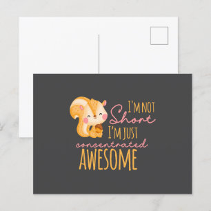 I'm Not Short I'm Just Concentrated Awesome Postcard