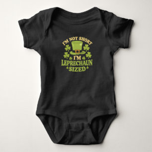 I'm Not Short I'm Leprechaun Sized St Patrick's Baby Bodysuit