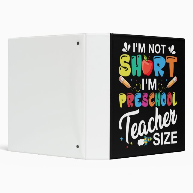 I'm Not Short I'm Preschool Teacher Binder (Background)