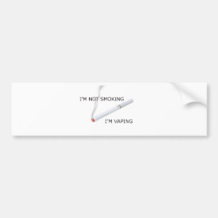 Im not smoking Im vaping Bumper Sticker