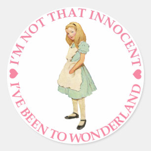 I'M NOT THAT INNOCENT CLASSIC ROUND STICKER