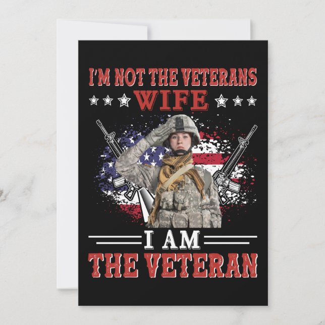 I'm Not The Veterans Wife I Am The Veteran Save The Date (Front)