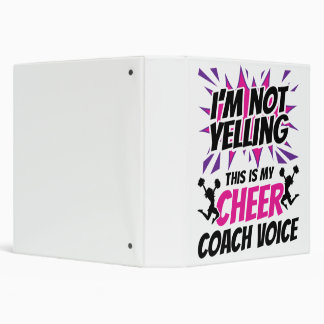 I'm Not Yelling This Is My Cheer Coach Voice Binder