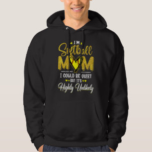 I'm Not Yelling This Is My Softball Mom Voice Soft Hoodie