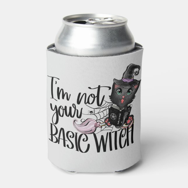 I'm Not Your Basic Witch – Black Cat Can Cooler (Can Front)