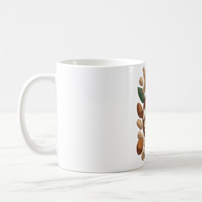 I'm Nuts About You - Funny Nut Lovers Design Coffee Mug (Left)
