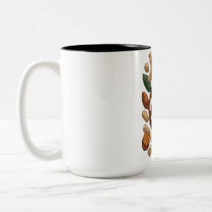 I'm Nuts About You - Funny Nut Lovers Design Two-Tone Coffee Mug