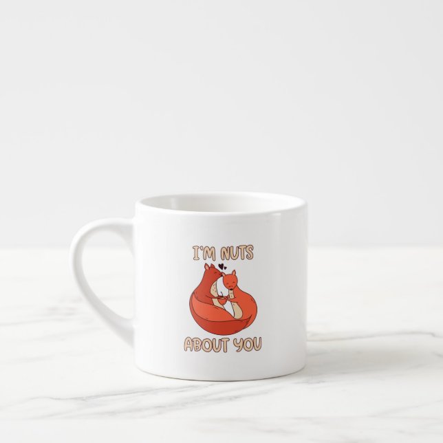 Im Nuts About You Squirrel Espresso Cup (Left)