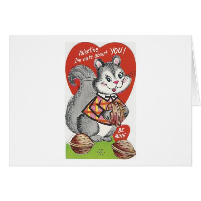 "I'm Nuts About You" Valentine (Front Horizontal)