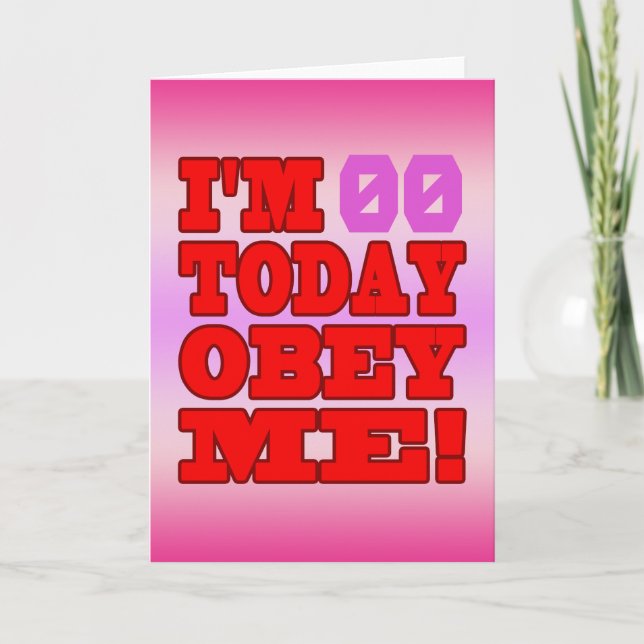 I'm - Obey Me! Funny Customize Birthday Template (Front)