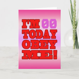 I'm - Obey Me! Funny Customize Birthday Template