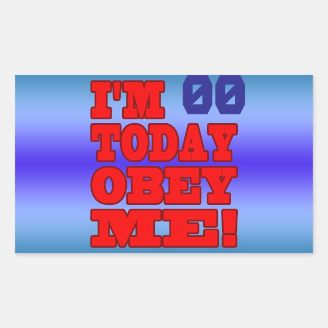 I'm - Obey Me! Funny Customize Birthday Template Sticker (Front)