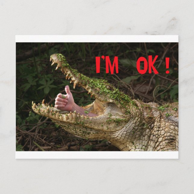 I'm ok ! postcard (Front)